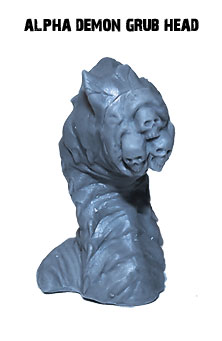 gaint-alpha-demon-grub-head-resin