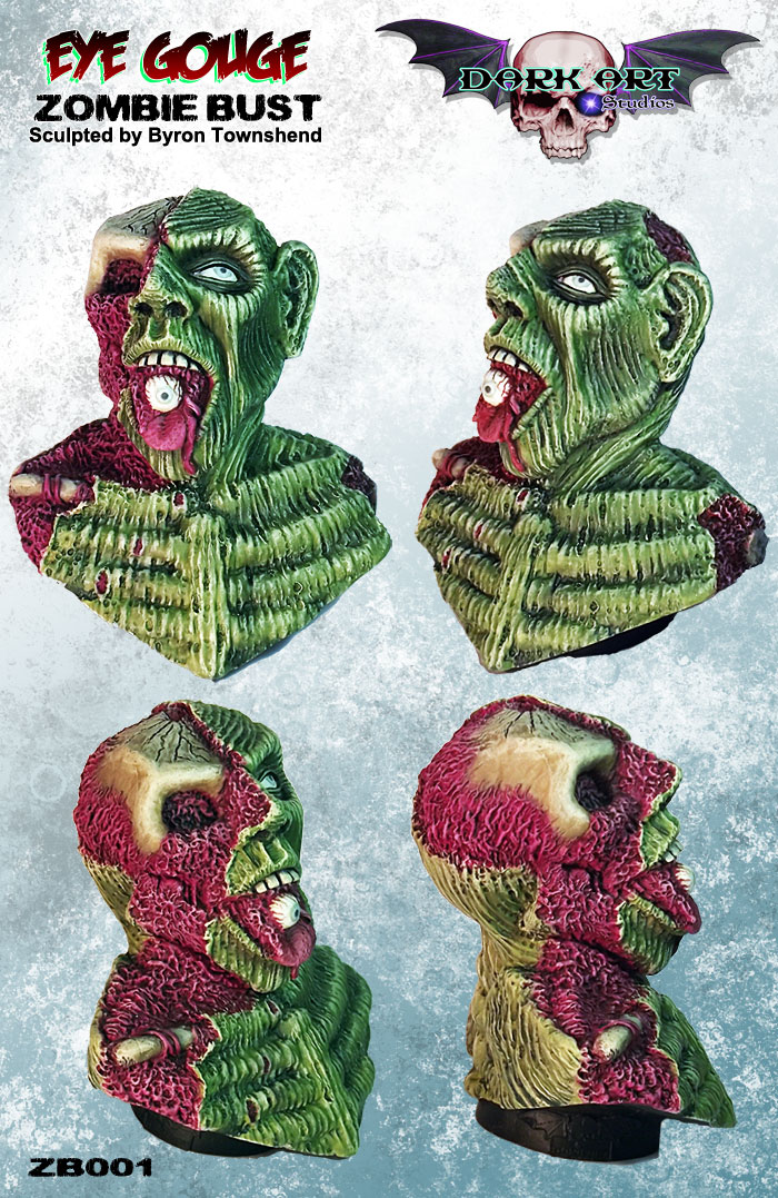 Zombie bust 001 - Eye Gouge